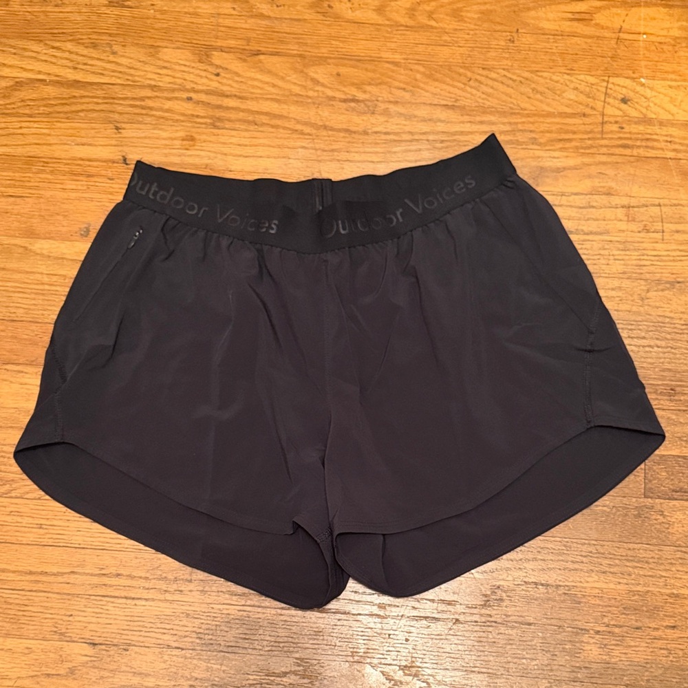 Outdoor Voices M Women’s Black Relay 3” Running Shorts